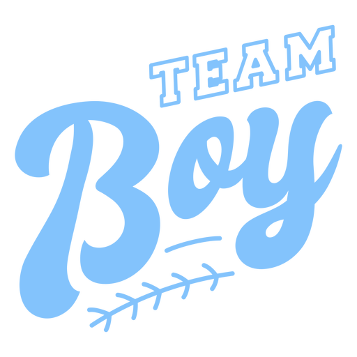 Team boy flat badge PNG Design