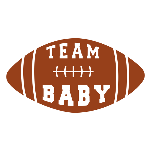 Team baby cut out badge PNG Design