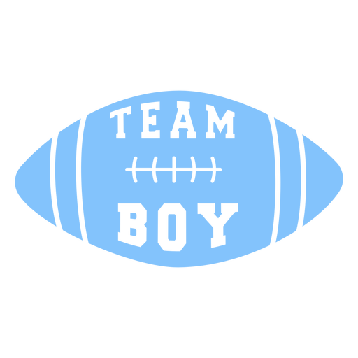 Team boy cut out badge PNG Design