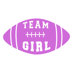 Team Girl Cut Out Badge PNG & SVG Design For T-Shirts