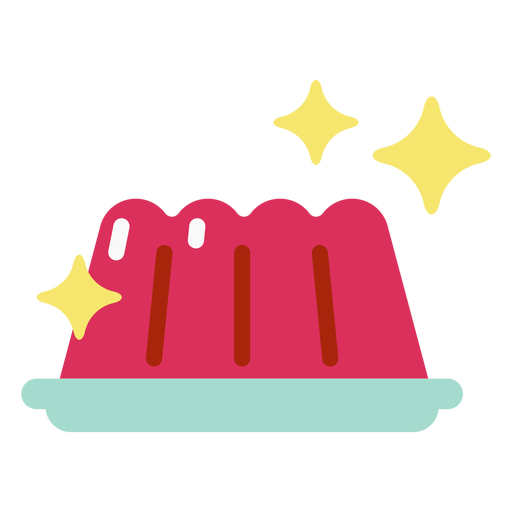 Jelly sparkle flat PNG Design