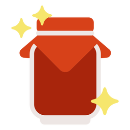 Jam sparkle flat PNG Design
