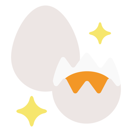 Eggs sparkle flat PNG Design