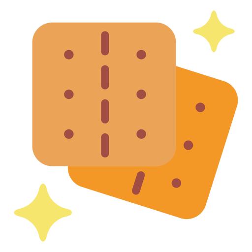 Crackers flat PNG Design