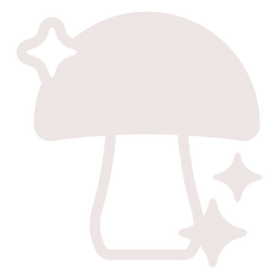 Mushroom filled stroke PNG Design