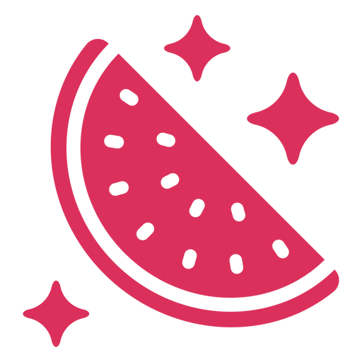 Watermelon filled stroke PNG Design