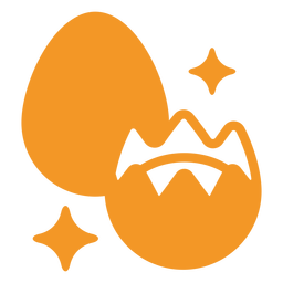 Egg filled stroke PNG Design