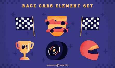 Race car competition element set Race car competition element set