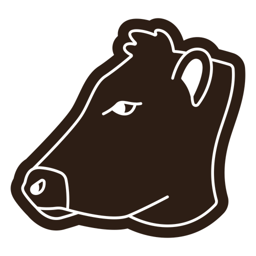 Cow face cut out