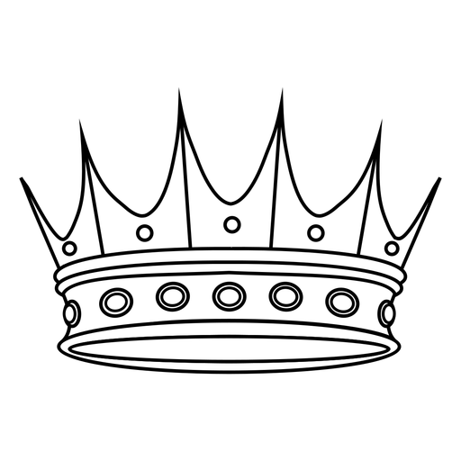 Classic kings royal crown PNG Design