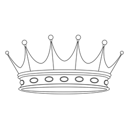 Classic king royal crown Transparent PNG