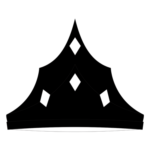 King royal crown cut out PNG Design