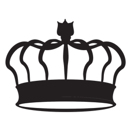 Classic crown cut out Transparent PNG