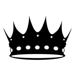 Pointed crown cut out Transparent PNG