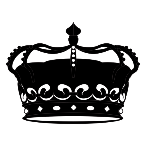 Queen big crown cut out PNG Design