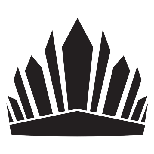 King crystal crown cut out PNG Design