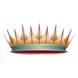 Spiky king royal crown PNG Design Transparent PNG