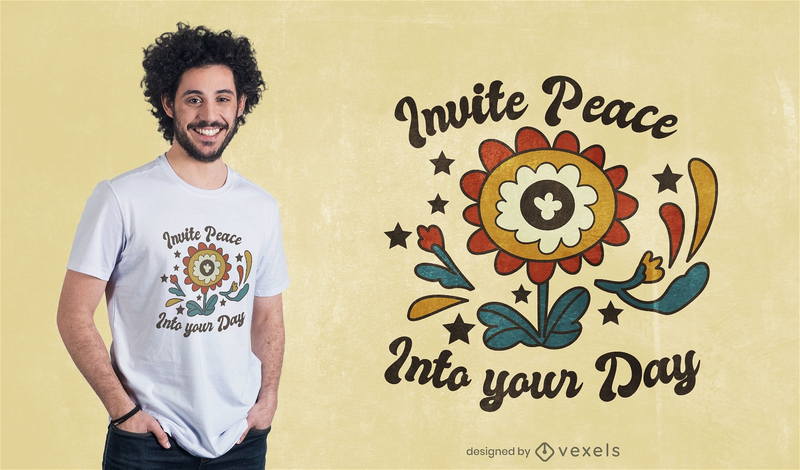 Peace day quote t-shirt design