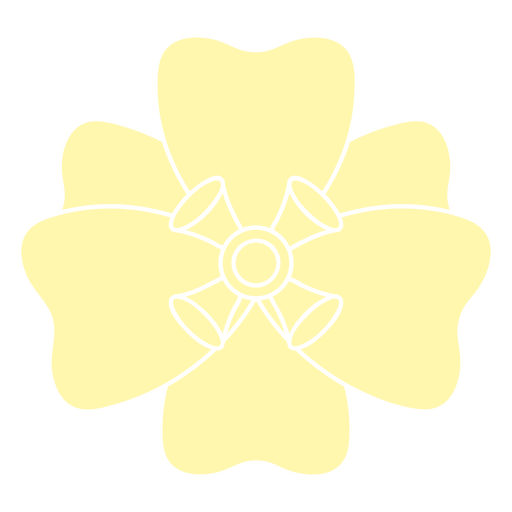Six petals cut out flower