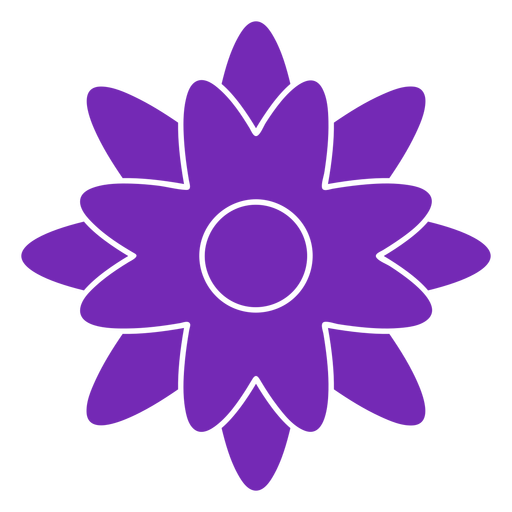 Anemone flower cut out PNG Design