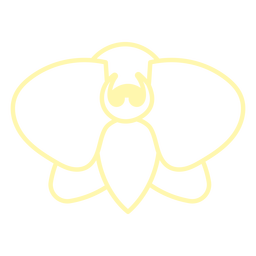 Orchid flower from top stroke PNG Design Transparent PNG