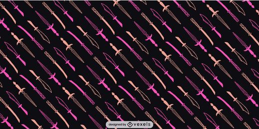 Medieval sword pattern design Medieval sword pattern design
