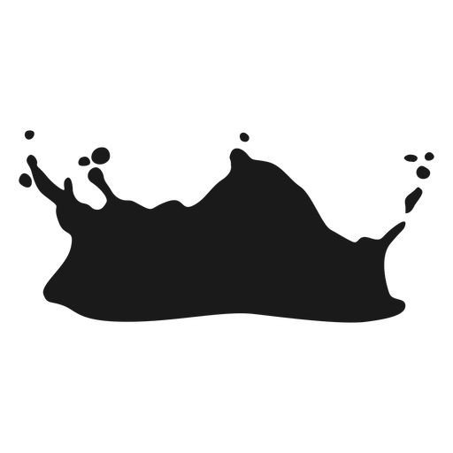 Liquid spill silhouette PNG Design