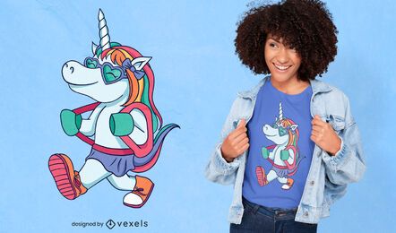 Unicorn student t-shirt design Unicorn student t-shirt design