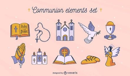 Christian religion communion set