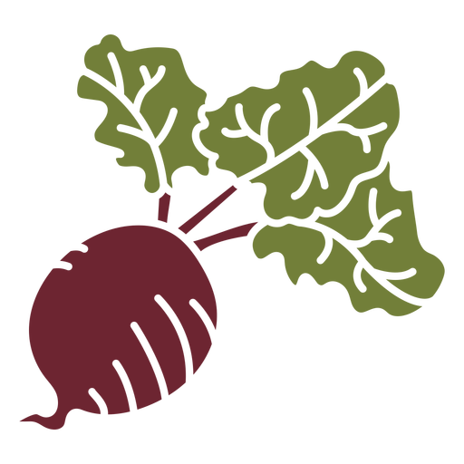 Beet root color cut out PNG Design