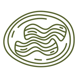 Lebensmittel-Zutaten-HandCutSimpleShapes - 24 PNG-Design