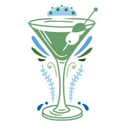 Green cocktail alcoholic drink Transparent PNG