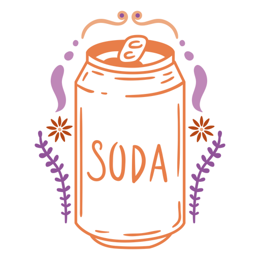 Soda can soft drink PNG Design