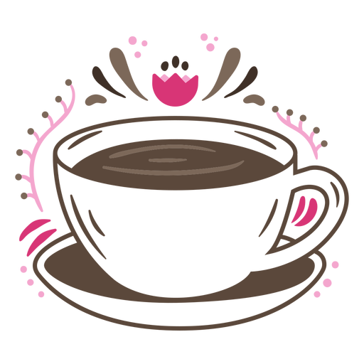 Black coffee cup drink PNG Design