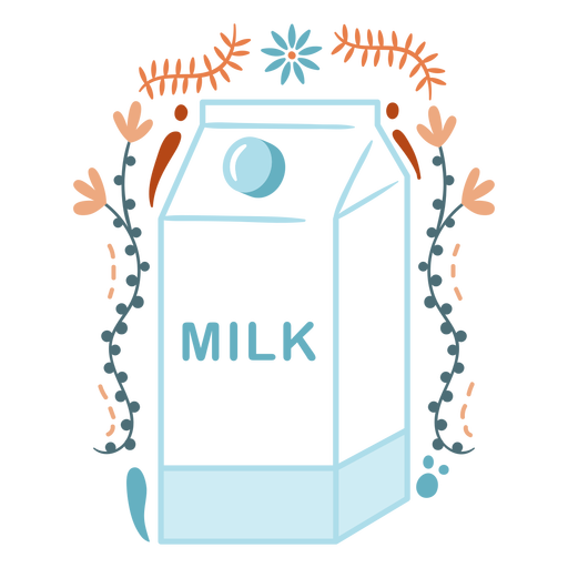 Milk carton healthy drink PNG Design