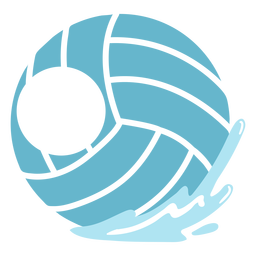 Waterpolo ball editable badge cut out PNG Design