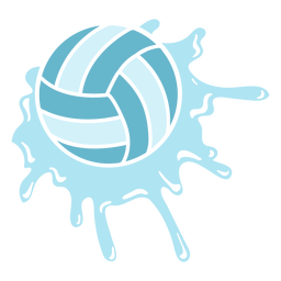 Waterpolo ball with water splash cut out PNG Design Transparent PNG