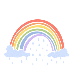 Textura de arco iris de salud mental - 0 Diseño PNG