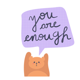 Your are enough badge PNG Design
