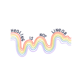 Textura de arco-íris de saúde mental - 9 Desenho PNG
