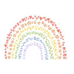 Textura de arco-íris de saúde mental - 12 Transparent PNG