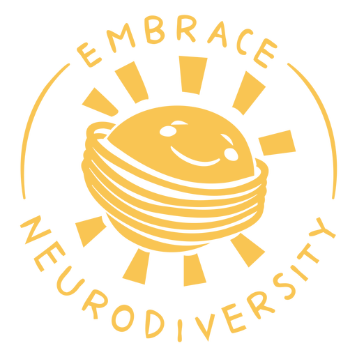 Embrace neurodiversity cut out PNG Design