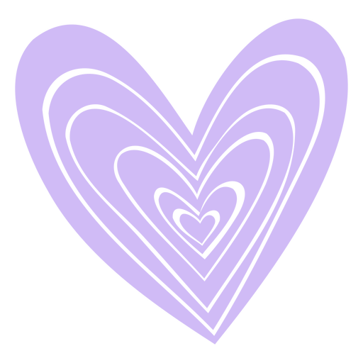 Corações de amor cortados Desenho PNG