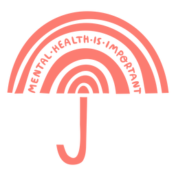 Psychische Gesundheit Regenbogen - 14 PNG-Design