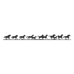Running horses guard silhouette PNG Design Transparent PNG