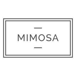 Mimosa alcoholic drink label PNG Design