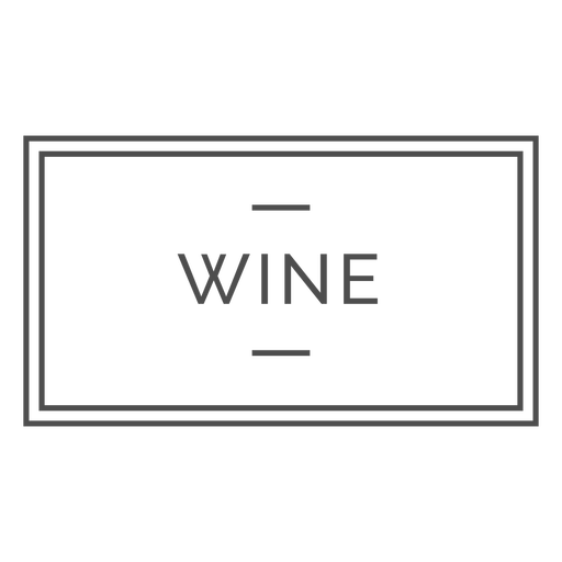 Wine alcoholic drink label PNG Design
