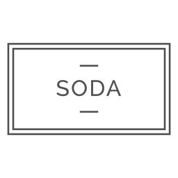 Soda soft drink label PNG Design
