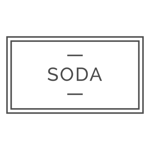 Soda soft drink label PNG Design