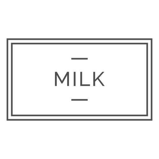 Milk healthy drink label PNG Design
